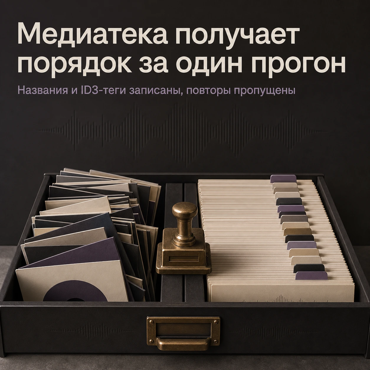 Музыкальные файлы получают понятные названия и единые ID3-теги