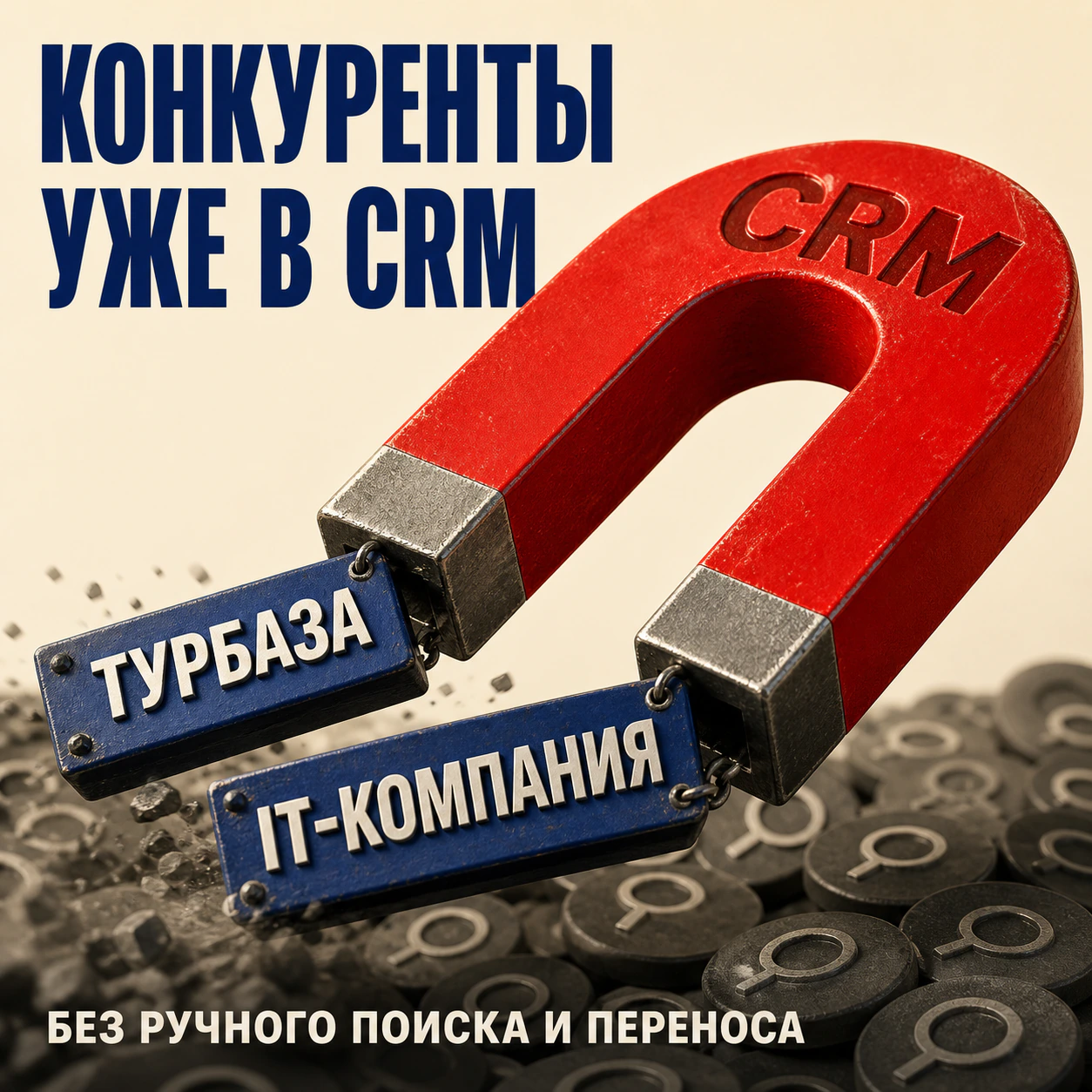 Карточки найденных конкурентов проходят проверку и попадают в CRM