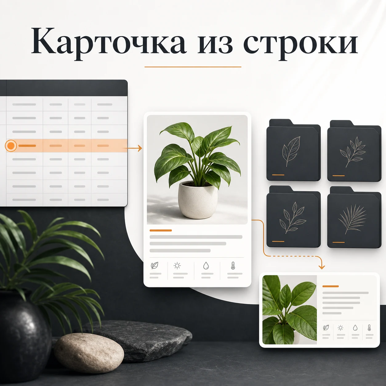 Кейс: генератор карточек растений из Гугл-таблицы