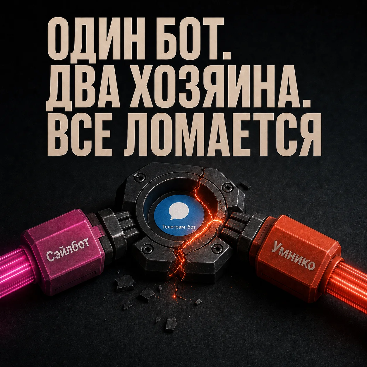 Один Телеграм-бот конфликтует с двумя владельцами входящих сообщений