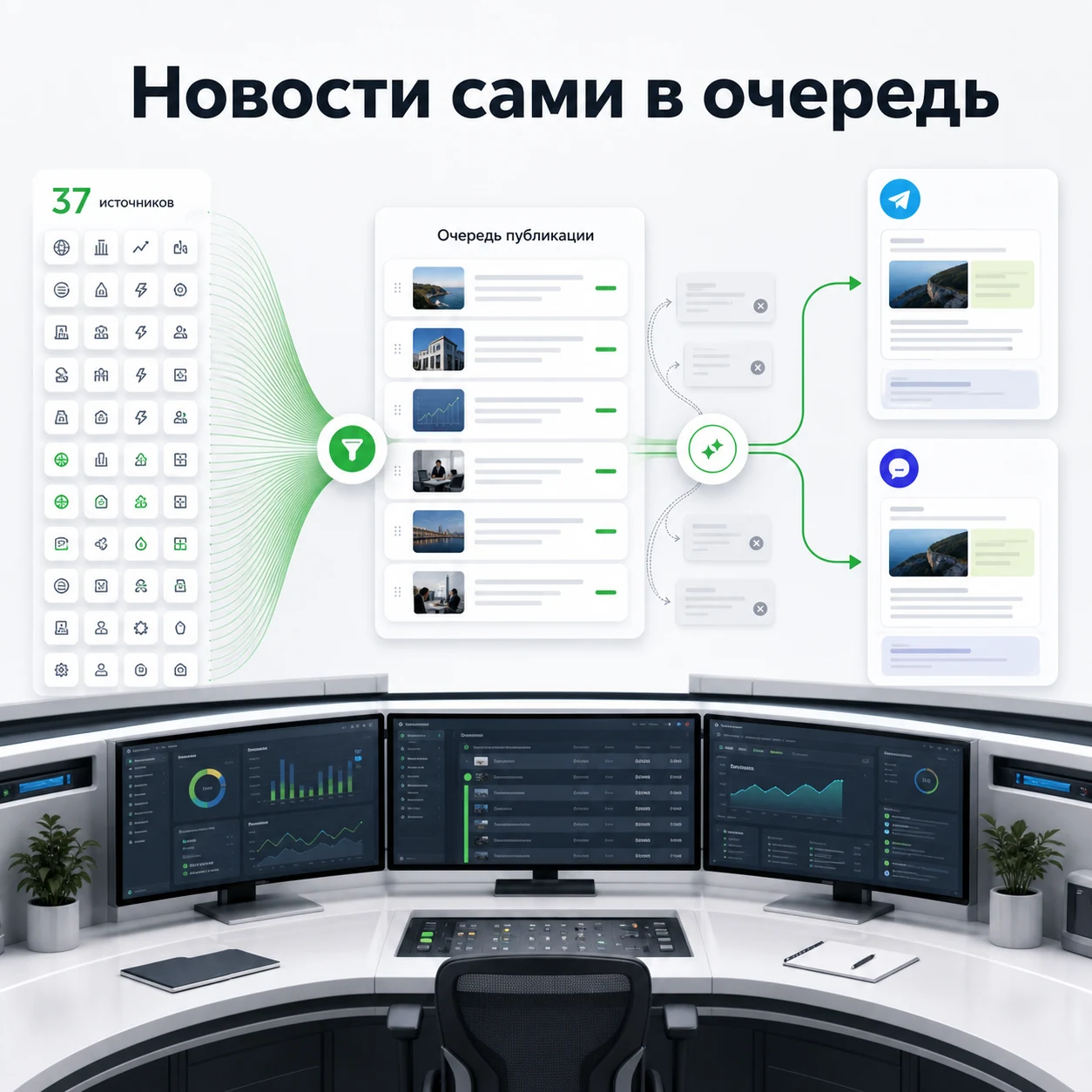 Кейс: автопостинг новостей в Телеграм и MAX