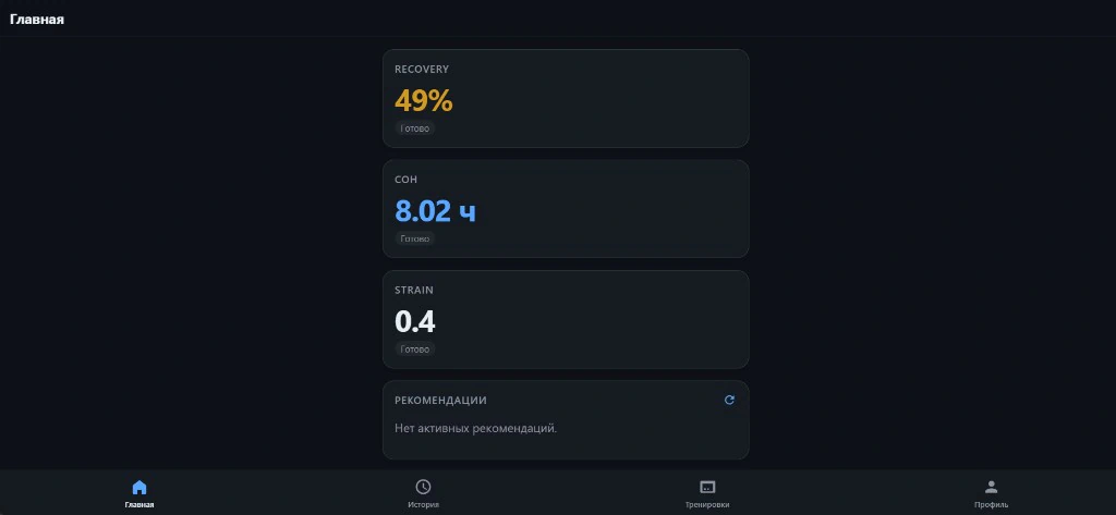 WHOOP - помощник по нагрузке, сну и восстановлению — превью